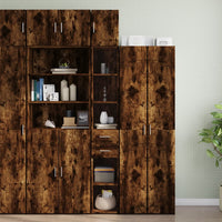 Thumbnail for Hochschrank Schmal Räuchereiche 30x42,5x225 cm Holzwerkstoff