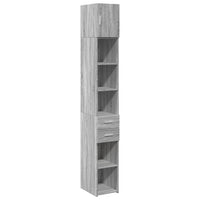 Thumbnail for Hochschrank Schmal Grau Sonoma 30x42,5x225 cm Holzwerkstoff