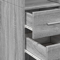 Thumbnail for Hochschrank Schmal Grau Sonoma 30x42,5x225 cm Holzwerkstoff