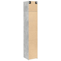 Thumbnail for Hochschrank Schmal Betongrau 40x42,5x225 cm Holzwerkstoff