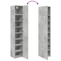 Thumbnail for Hochschrank Schmal Betongrau 40x42,5x225 cm Holzwerkstoff