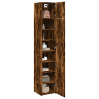 Thumbnail for Hochschrank Schmal Räuchereiche 40x42,5x225 cm Holzwerkstoff