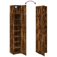 Thumbnail for Hochschrank Schmal Räuchereiche 40x42,5x225 cm Holzwerkstoff