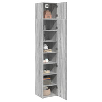 Thumbnail for Hochschrank Schmal Grau Sonoma 40x42,5x225 cm Holzwerkstoff