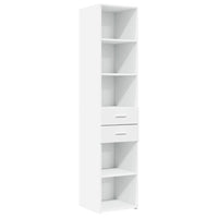 Thumbnail for Hochschrank Schmal Weiß 40x42,5x225 cm Holzwerkstoff