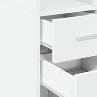Thumbnail for Hochschrank Schmal Weiß 40x42,5x225 cm Holzwerkstoff