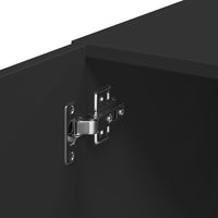 Thumbnail for Hochschrank Schmal Schwarz 40x42,5x225 cm Holzwerkstoff