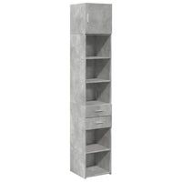 Thumbnail for Hochschrank Schmal Betongrau 40x42,5x225 cm Holzwerkstoff