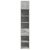Thumbnail for Hochschrank Schmal Betongrau 40x42,5x225 cm Holzwerkstoff