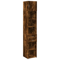 Thumbnail for Hochschrank Schmal Räuchereiche 40x42,5x225 cm Holzwerkstoff