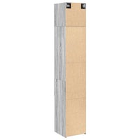 Thumbnail for Hochschrank Schmal Grau Sonoma 40x42,5x225 cm Holzwerkstoff