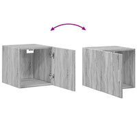 Thumbnail for Hochschrank Schmal Grau Sonoma 40x42,5x225 cm Holzwerkstoff