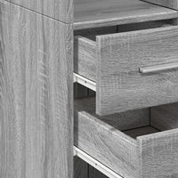 Thumbnail for Hochschrank Schmal Grau Sonoma 40x42,5x225 cm Holzwerkstoff