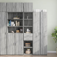 Thumbnail for Hochschrank Schmal Grau Sonoma 40x42,5x225 cm Holzwerkstoff