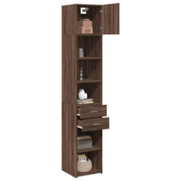 Thumbnail for Hochschrank Schmal Eichen-Optik 40x42,5x225 cm Holzwerkstoff
