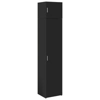 Thumbnail for Hochschrank Schmal Schwarz 45x42,5x225 cm Holzwerkstoff