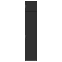 Thumbnail for Hochschrank Schmal Schwarz 45x42,5x225 cm Holzwerkstoff