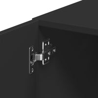 Thumbnail for Hochschrank Schmal Schwarz 45x42,5x225 cm Holzwerkstoff