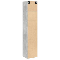 Thumbnail for Hochschrank Schmal Betongrau 45x42,5x225 cm Holzwerkstoff