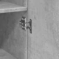Thumbnail for Hochschrank Schmal Betongrau 45x42,5x225 cm Holzwerkstoff