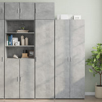 Thumbnail for Hochschrank Schmal Betongrau 45x42,5x225 cm Holzwerkstoff