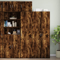 Thumbnail for Hochschrank Schmal Räuchereiche 45x42,5x225 cm Holzwerkstoff