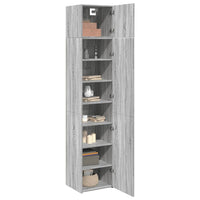 Thumbnail for Hochschrank Schmal Grau Sonoma 45x42,5x225 cm Holzwerkstoff