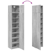 Thumbnail for Hochschrank Schmal Grau Sonoma 45x42,5x225 cm Holzwerkstoff