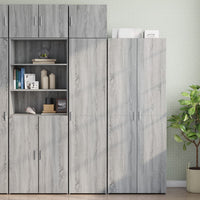 Thumbnail for Hochschrank Schmal Grau Sonoma 45x42,5x225 cm Holzwerkstoff