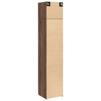 Thumbnail for Hochschrank Schmal Eichen-Optik 45x42,5x225 cm Holzwerkstoff