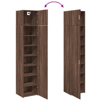 Thumbnail for Hochschrank Schmal Eichen-Optik 45x42,5x225 cm Holzwerkstoff