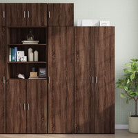 Thumbnail for Hochschrank Schmal Eichen-Optik 45x42,5x225 cm Holzwerkstoff