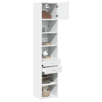 Thumbnail for Hochschrank Schmal Weiß 45x42,5x225 cm Holzwerkstoff