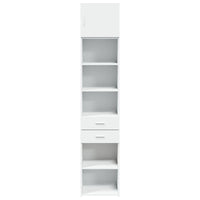Thumbnail for Hochschrank Schmal Weiß 45x42,5x225 cm Holzwerkstoff
