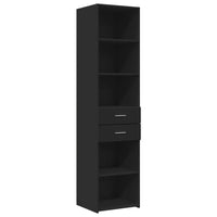 Thumbnail for Hochschrank Schmal Schwarz 45x42,5x225 cm Holzwerkstoff