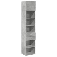 Thumbnail for Hochschrank Schmal Betongrau 45x42,5x225 cm Holzwerkstoff