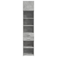 Thumbnail for Hochschrank Schmal Betongrau 45x42,5x225 cm Holzwerkstoff