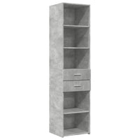 Thumbnail for Hochschrank Schmal Betongrau 45x42,5x225 cm Holzwerkstoff