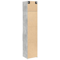 Thumbnail for Hochschrank Schmal Betongrau 45x42,5x225 cm Holzwerkstoff