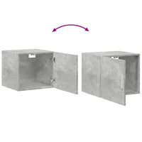 Thumbnail for Hochschrank Schmal Betongrau 45x42,5x225 cm Holzwerkstoff