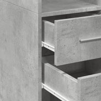 Thumbnail for Hochschrank Schmal Betongrau 45x42,5x225 cm Holzwerkstoff