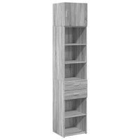 Thumbnail for Hochschrank Schmal Grau Sonoma 45x42,5x225 cm Holzwerkstoff