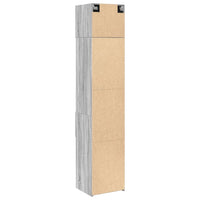 Thumbnail for Hochschrank Schmal Grau Sonoma 45x42,5x225 cm Holzwerkstoff