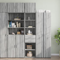 Thumbnail for Hochschrank Schmal Grau Sonoma 45x42,5x225 cm Holzwerkstoff