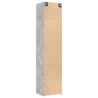 Thumbnail for Hochschrank Schmal Betongrau 50x42,5x225 cm Holzwerkstoff