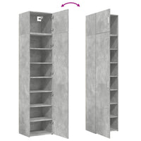 Thumbnail for Hochschrank Schmal Betongrau 50x42,5x225 cm Holzwerkstoff
