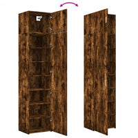 Thumbnail for Hochschrank Schmal Räuchereiche 50x42,5x225 cm Holzwerkstoff