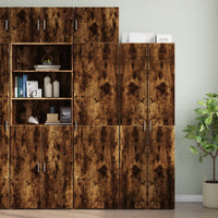 Thumbnail for Hochschrank Schmal Räuchereiche 50x42,5x225 cm Holzwerkstoff