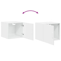 Thumbnail for Lagerschrank Schlank Weiß 50x42,5x225 cm Holzwerkstoff