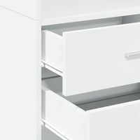 Thumbnail for Lagerschrank Schlank Weiß 50x42,5x225 cm Holzwerkstoff